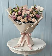 Букет цветов из:  Розы и Лизиантусы #REPLACE_PRED# Федурново