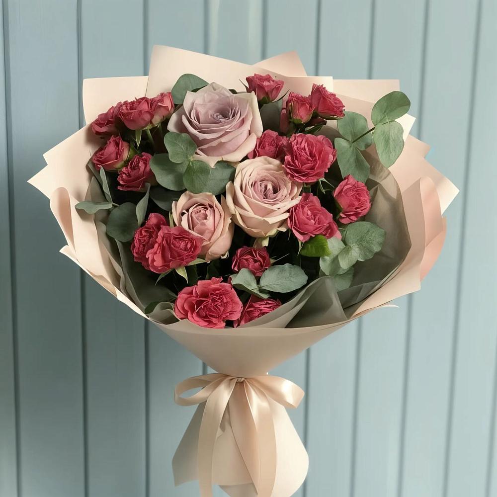 Букет цветов из: Гвоздики и Розы в Федурново