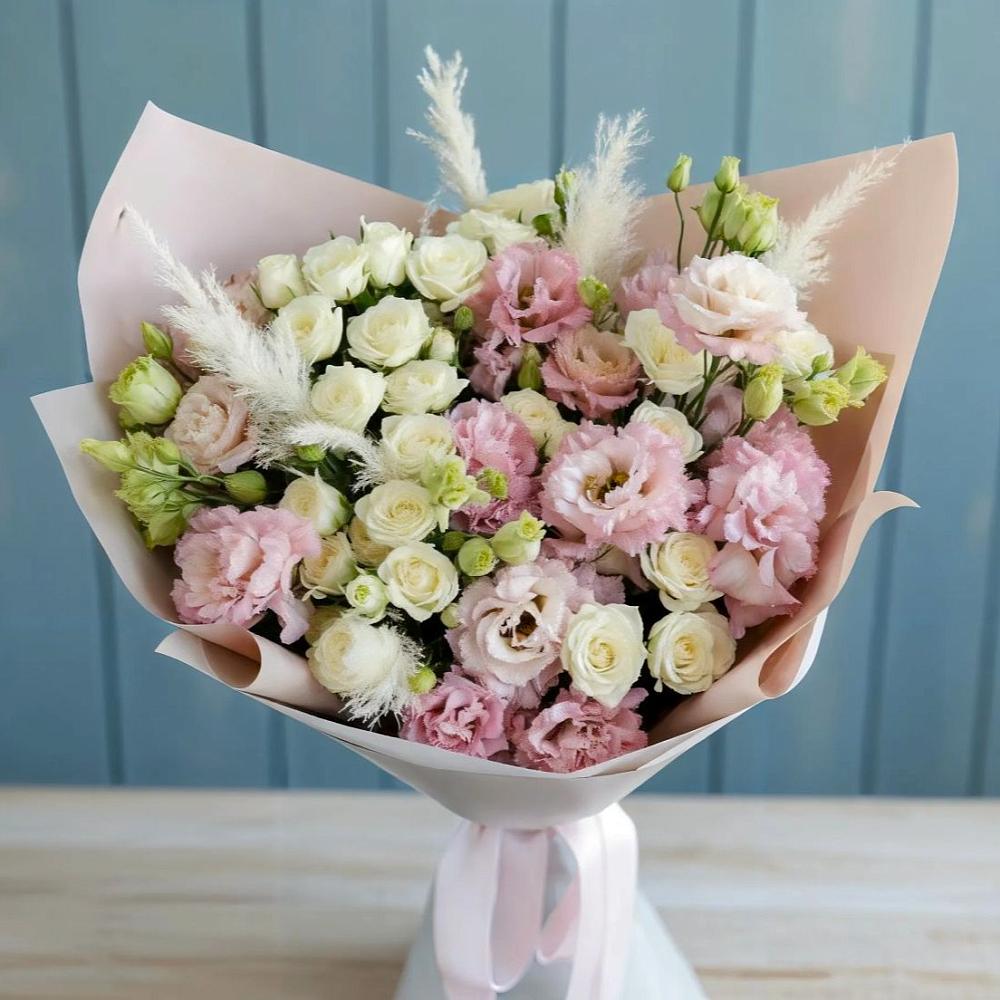 Букет цветов из: Альстромерии и Розы в Федурново