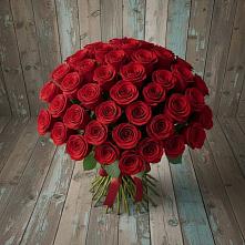 Букет 55 Красных роз Фридом #REPLACE_PRED# Федурново