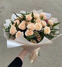 Букет Кремовые розы Латте в Федурново