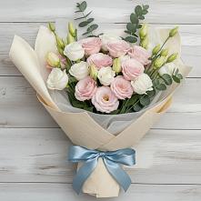 Букет цветов из:  Лизиантусы в Федурново