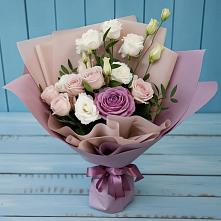 Букет цветов из:  Розы и Лизиантусы #REPLACE_PRED# Федурново