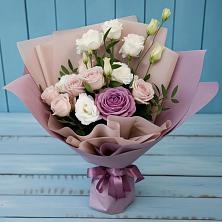 Букет цветов из:  Розы и Лизиантусы в Федурново