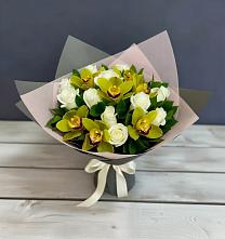Букет цветов из:  Орхидеи и Розы в Федурново