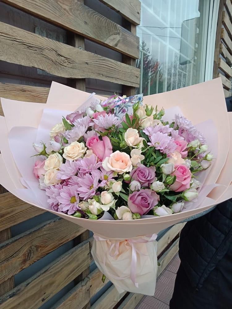 Букет цветов из: Розы и Хризантемы в Федурново