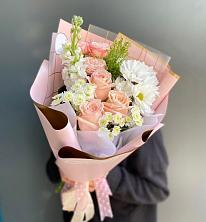 Букет цветов из:  Хризантемы и Розы в Федурново