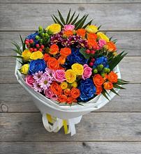 Букет цветов из:  Розы и Хризантемы в Федурново