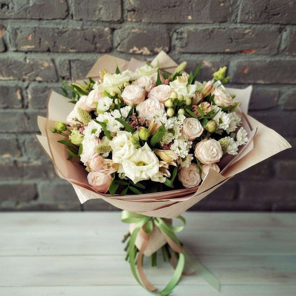 Букет цветов из: Альстромерии, Розы и Хризантемы в Федурново