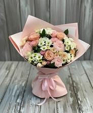 Букет цветов из:  Гвоздики, Розы и Хризантемы в Федурново