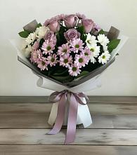 Букет цветов из:  Хризантемы и Розы #REPLACE_PRED# Федурново