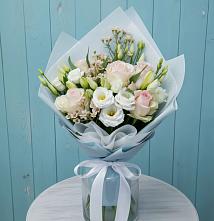 Букет цветов из:  Розы и Лизиантусы в Федурново