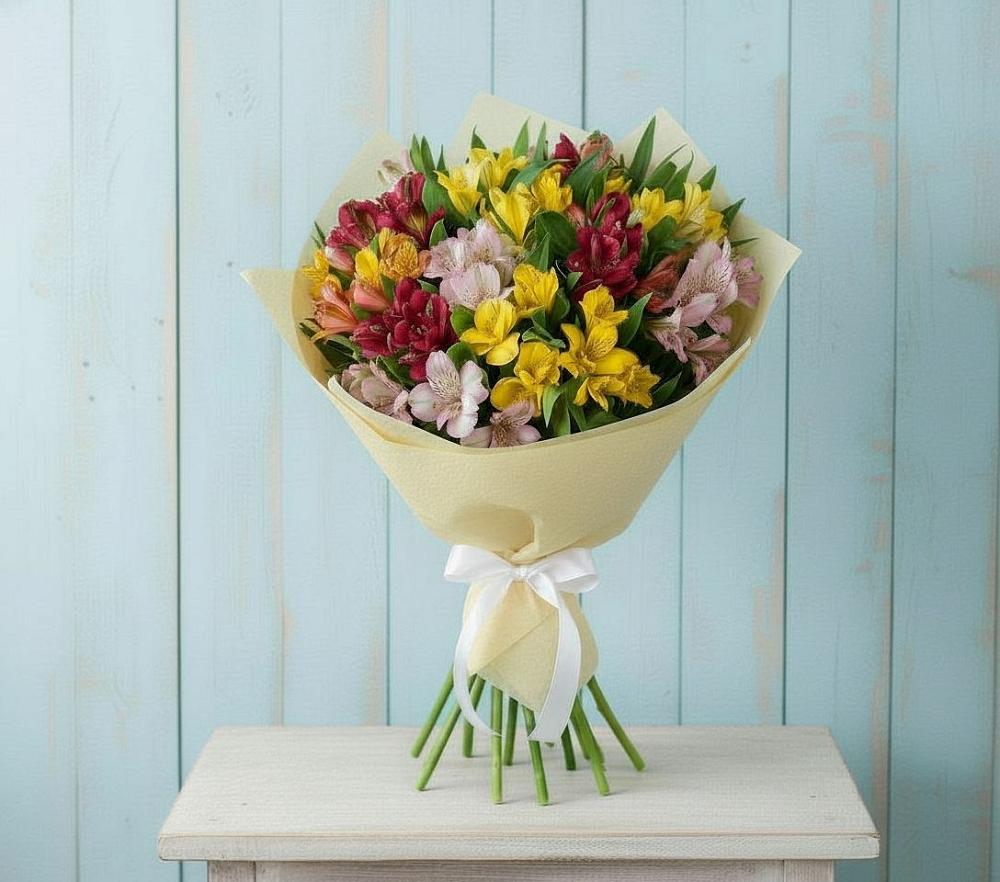 Букет цветов из: Альстромерии в Федурново