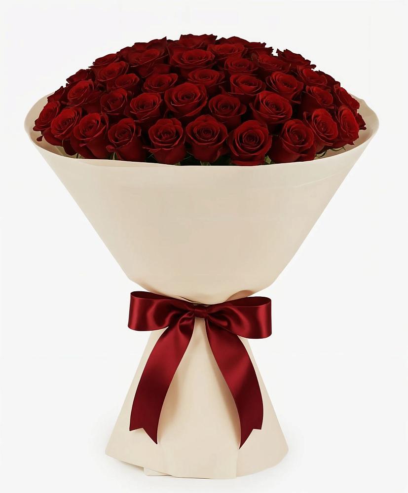 Букет 101 Бордовая роза Блэк Бакарра в Федурново