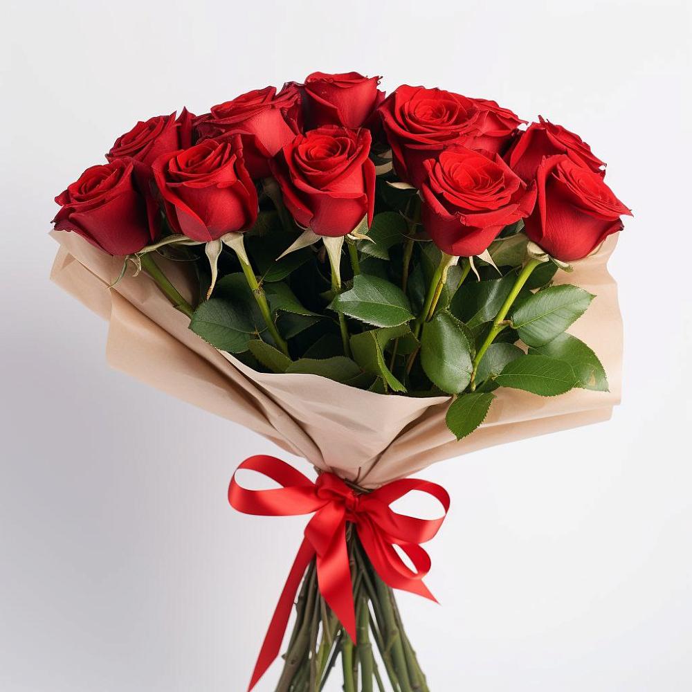 Букет 11 Красных роз Эдлесс Лав в Федурново