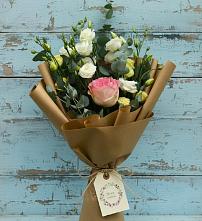 Букет цветов из:  Розы и Лизиантусы в Федурново