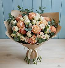 Букет цветов из:  Альстромерии и Розы в Федурново